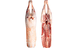 LAMB HALF-CARCASS WITH HINDS WITHOUT KIDNEYS