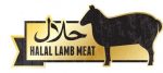 Halal Meat and Poultry Golden Grunge Icon Set